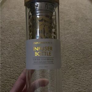 Paper Source Gold and Silver Infuser Bottle